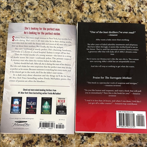 Book Set - The Boyfriend & The Surrogate Mother by Freida McFadden - Picture 2 of 2